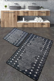 Mijölnir Juego de alfombras de baño Multicolor de 2 piezas